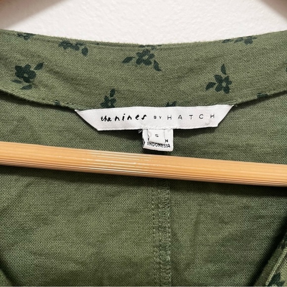 The Nines by HATCH Maternity 3/4 Sleeve Button-Front Floral Jumpsuit‎ Size Small - Picture 4 of 8